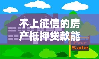 不上征信的房产抵押贷款能办吗