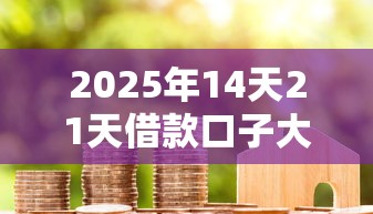 2025年14天21天借款口子大全