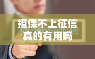 担保不上征信真的有用吗