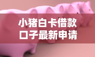 小猪白卡借款口子最新申请攻略