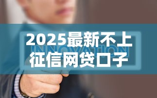 2025最新不上征信网贷口子合集