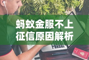 蚂蚁金服不上征信原因解析