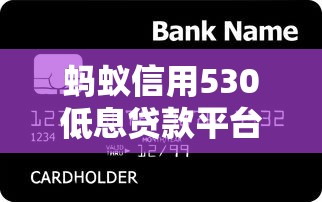 蚂蚁信用530低息贷款平台精选指南