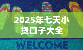 2025年七天小贷口子大全