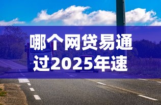 哪个网贷易通过2025年速领额度！整理这5个风控能下款的口子
