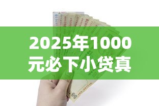 2025年1000元必下小贷真相揭秘