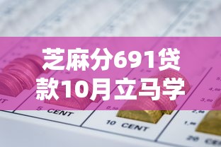 芝麻分691贷款10月立马学会!必选这五个芝麻分691网贷口子借款
