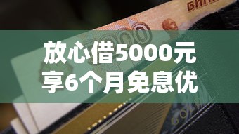 放心借5000元享6个月免息优惠