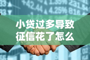 小贷过多导致征信花了怎么办