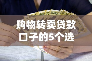 购物转卖贷款口子的5个选择