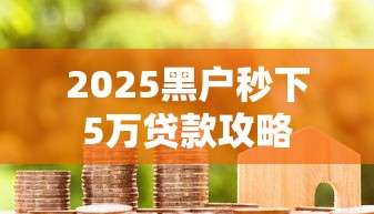 2025黑户秒下5万贷款攻略
