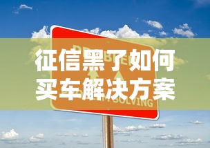 征信黑了如何买车解决方案