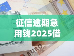 征信逾期急用钱2025借款新渠道