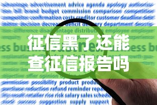 征信黑了还能查征信报告吗