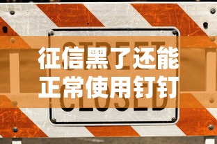 征信黑了还能正常使用钉钉吗