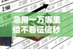 急用一万哪里借不看征信秒下款