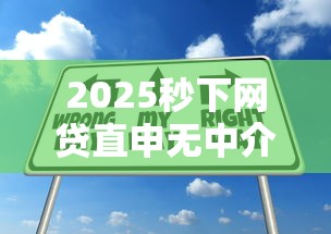 2025秒下网贷直申无中介攻略