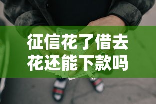 征信花了借去花还能下款吗