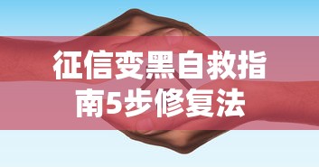 征信变黑自救指南5步修复法