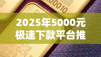 2025年5000元极速下款平台推荐