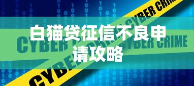 白猫贷征信不良申请攻略