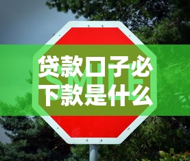 贷款口子必下款是什么意思