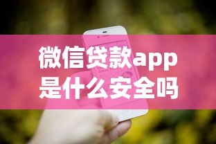 微信贷款app是什么安全吗
