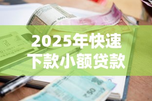 2025年快速下款小额贷款推荐 2025年快速下款小额贷款推荐