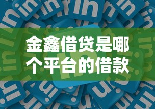 金鑫借贷是哪个平台的借款口子