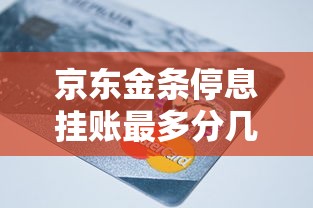 京东金条停息挂账最多分几期还
