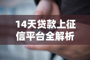 14天贷款上征信平台全解析