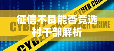 征信不良能否竞选村干部解析