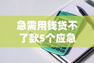 急需用钱贷不了款5个应急方法
