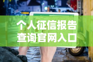 个人征信报告查询官网入口指南