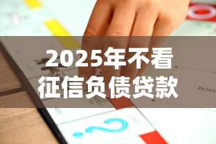2025年不看征信负债贷款推荐