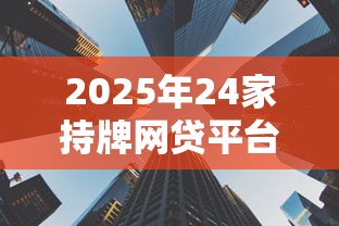 2025年24家持牌网贷平台速览