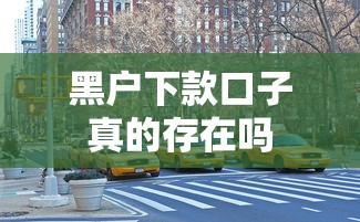 黑户下款口子真的存在吗
