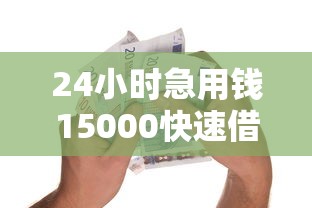 24小时急用钱15000快速借款攻略