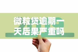 微粒贷逾期一天后果严重吗