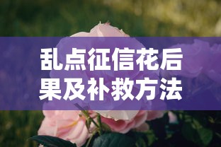 乱点征信花后果及补救方法