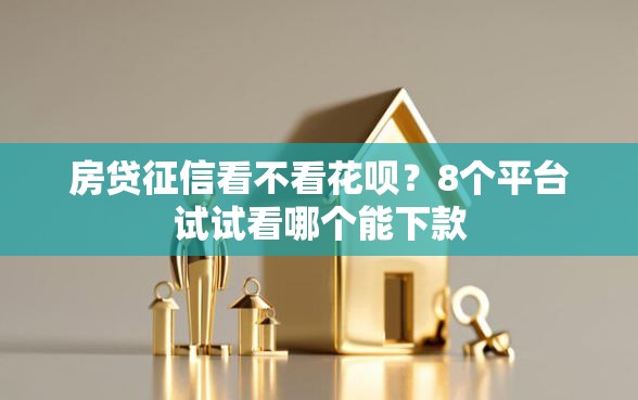 房贷征信看不看花呗？8个平台试试看哪个能下款