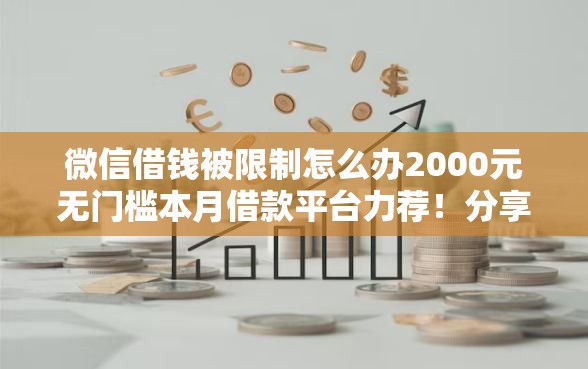 微信借钱被限制怎么办2000元无门槛本月借款平台力荐！分享小额网贷口子2000元无门槛借款
