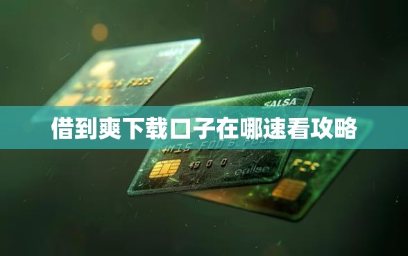 借到爽下载口子在哪速看攻略