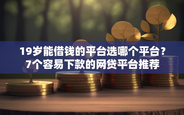 19岁能借钱的平台选哪个平台？7个容易下款的网贷平台推荐