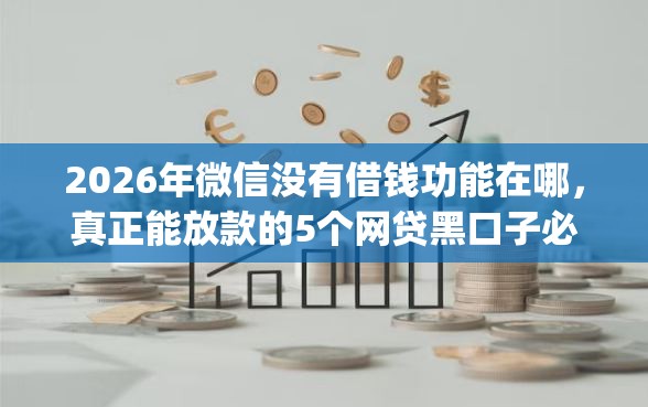 2026年微信没有借钱功能在哪,真正能放款的5个网贷黑口子必下款app推荐 2026年微信没有借钱功能在哪,真正能放款的5个网贷黑口子必下款app推荐