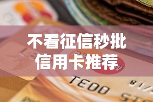 不看征信秒批信用卡推荐