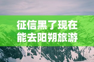 征信黑了现在能去阳朔旅游吗