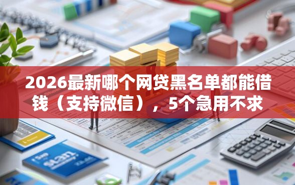 2026最新哪个网贷黑名单都能借钱（支持微信），5个急用不求评分快借无忧的平台无私分享