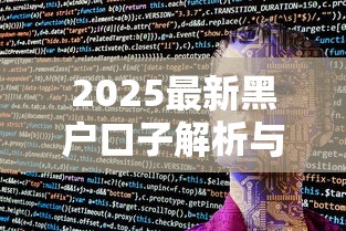 2025最新黑户口子解析与办理指南
