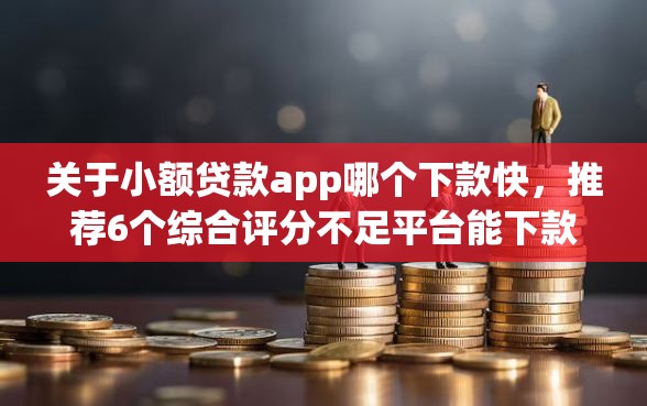 关于小额贷款app哪个下款快，推荐6个综合评分不足平台能下款给你